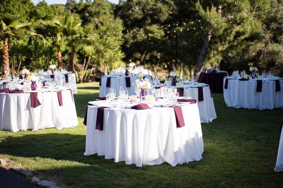 Reception tables