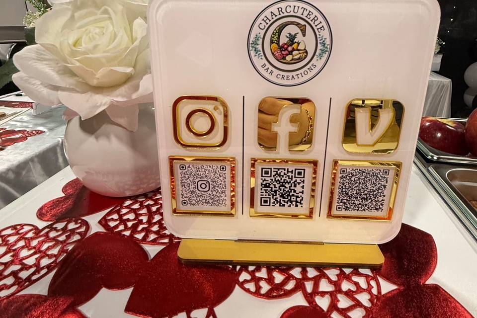 Social media QR codes