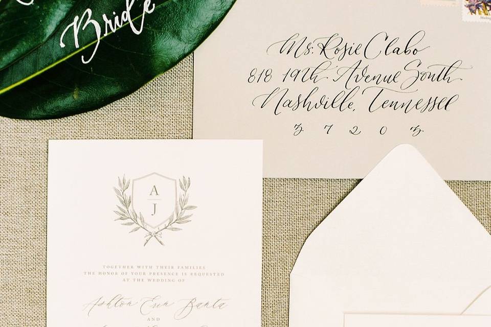 White Ink Calligraphy – Nashville's Best Custom Event Calligrapher