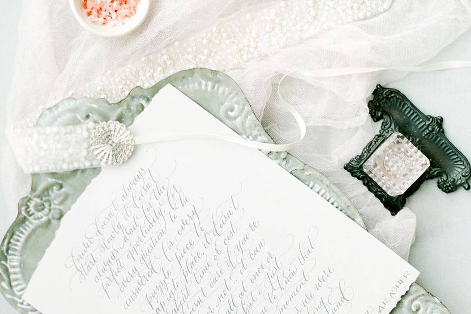 White Ink Calligraphy – Nashville's Best Custom Event Calligrapher