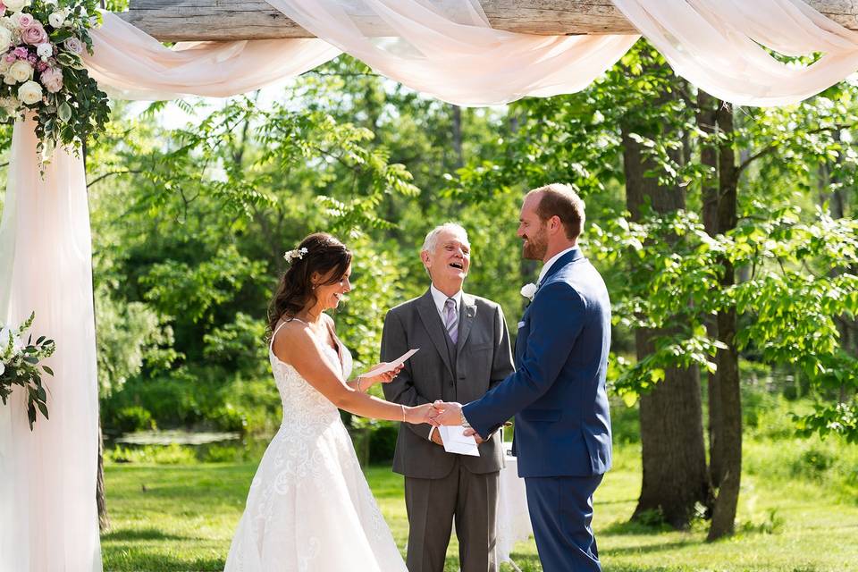 Our Outdoor Ceremony site