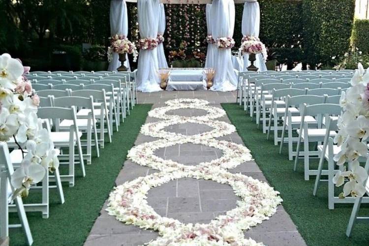 Rose garden wedding