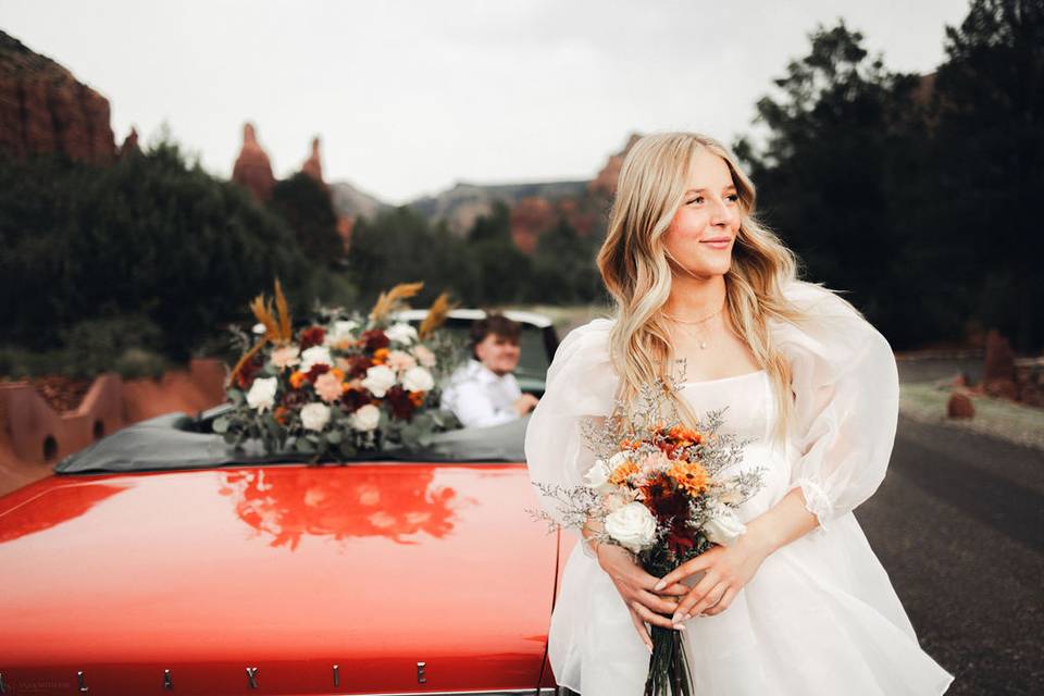 Vintage Car Elopement