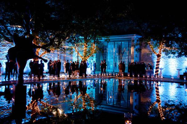 Dance the night away next to our reflecting pool. Photo Credit: JWalk Studio