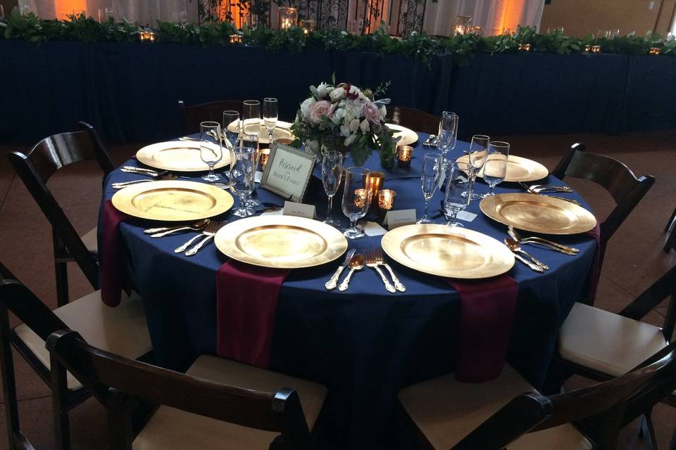 Dramatic table setting