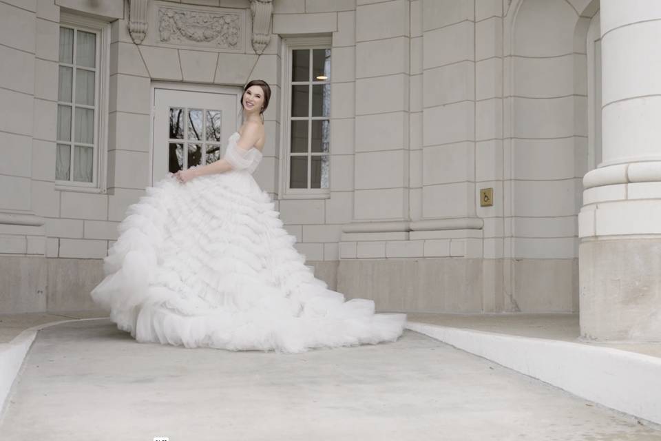 Ellen in Her Wedding Dress