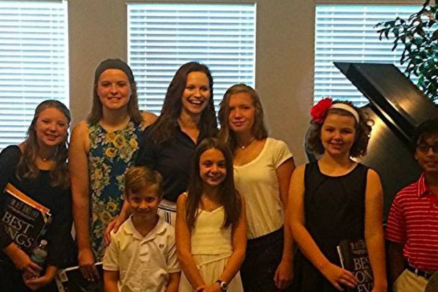 Group photo with kids