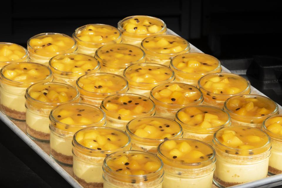 Mango Passion fruit cheesecake
