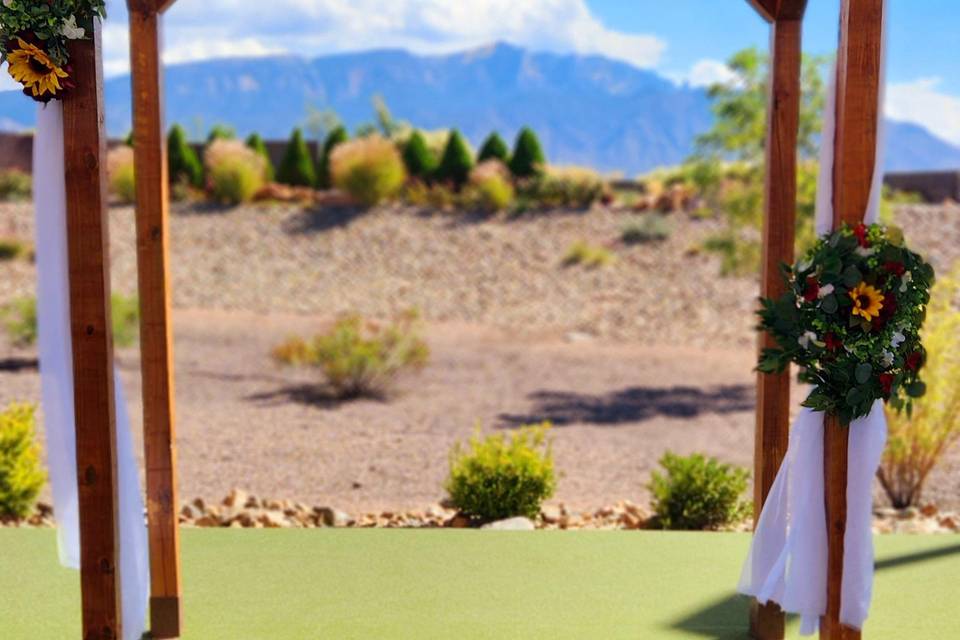 Cedar Greens Ceremony Arch