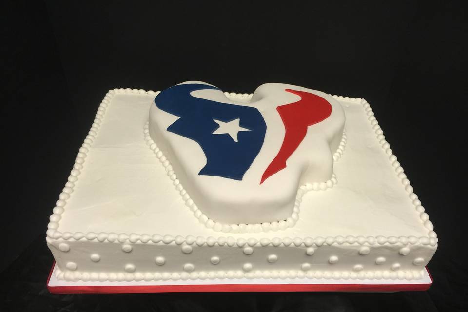 Football texans cake