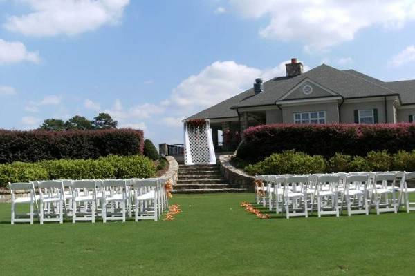 Chairs set up