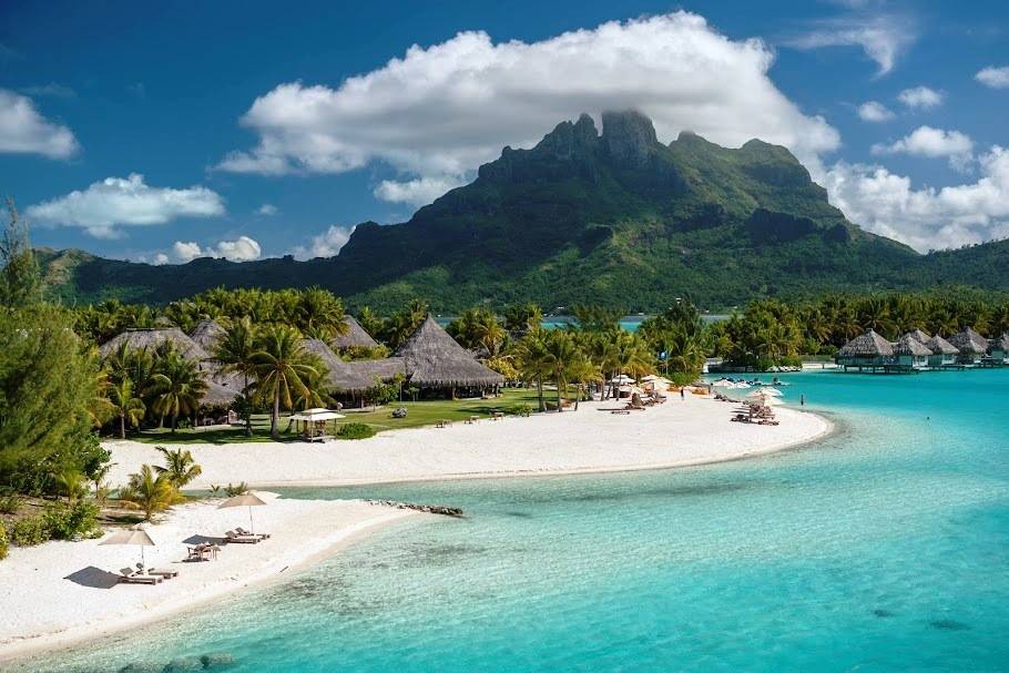 Reaching out across 44 acres of lush landscaping, edged by powdery white sands, and a crystalline lagoon with the majesty of Mount Otemanu for iconic backdrop, The St. Regis Bora Bora Resort represents the epitome of carefree elegance. Experience the taste of luxury at The St. Regis Bora Bora Resort!