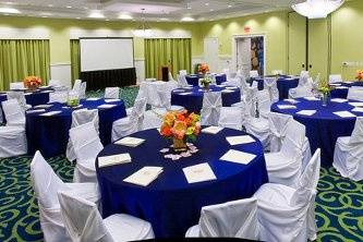 Wedding reception setup