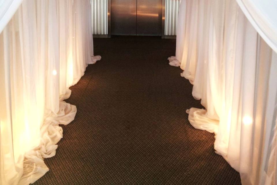 Draping w/ Up Lighting