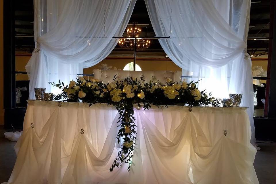 Beautiful sweetheart table