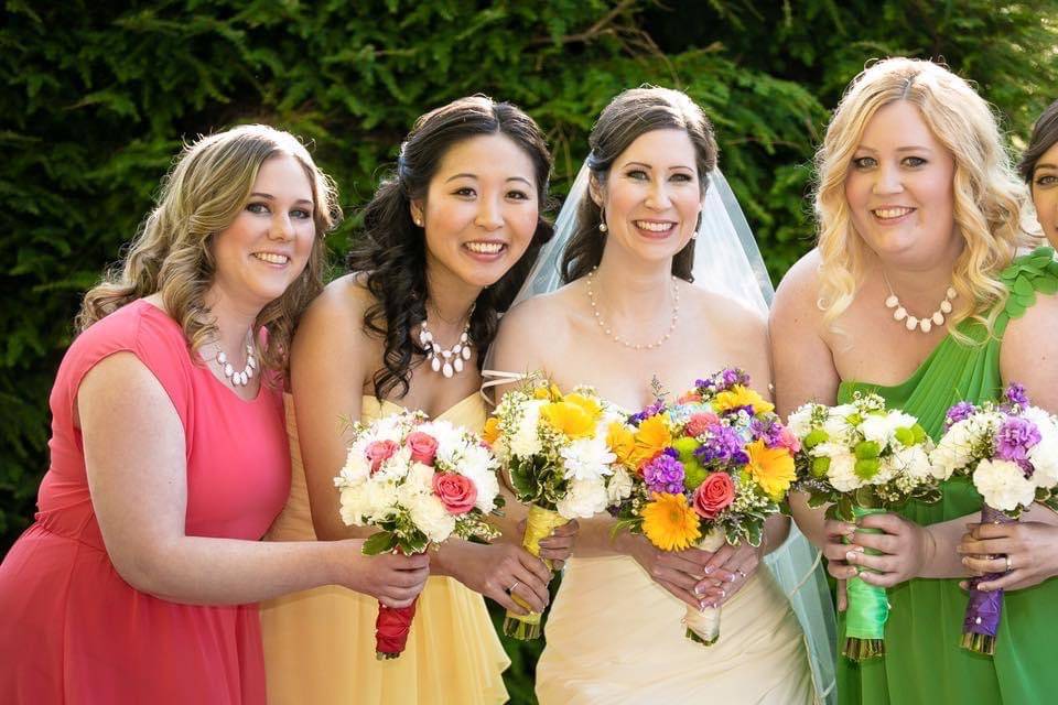 Bridesmaids and Bride