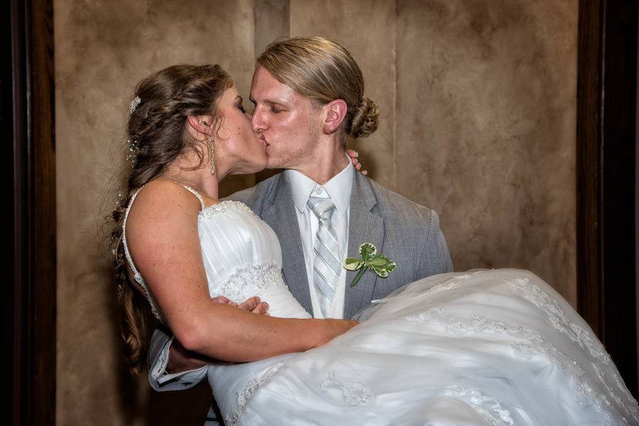 Bride and groom - just one more kiss!