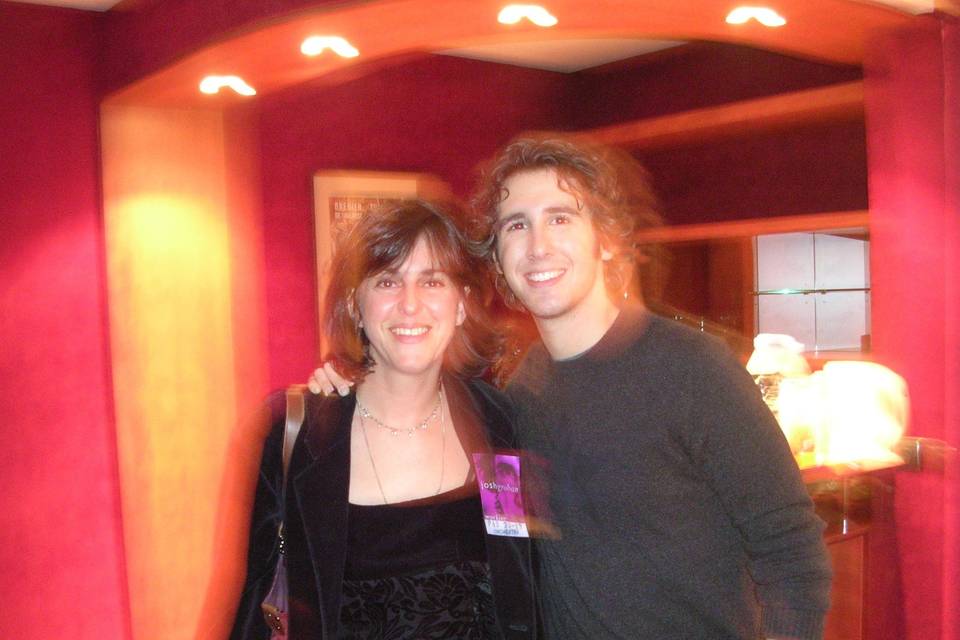 With Josh Groban