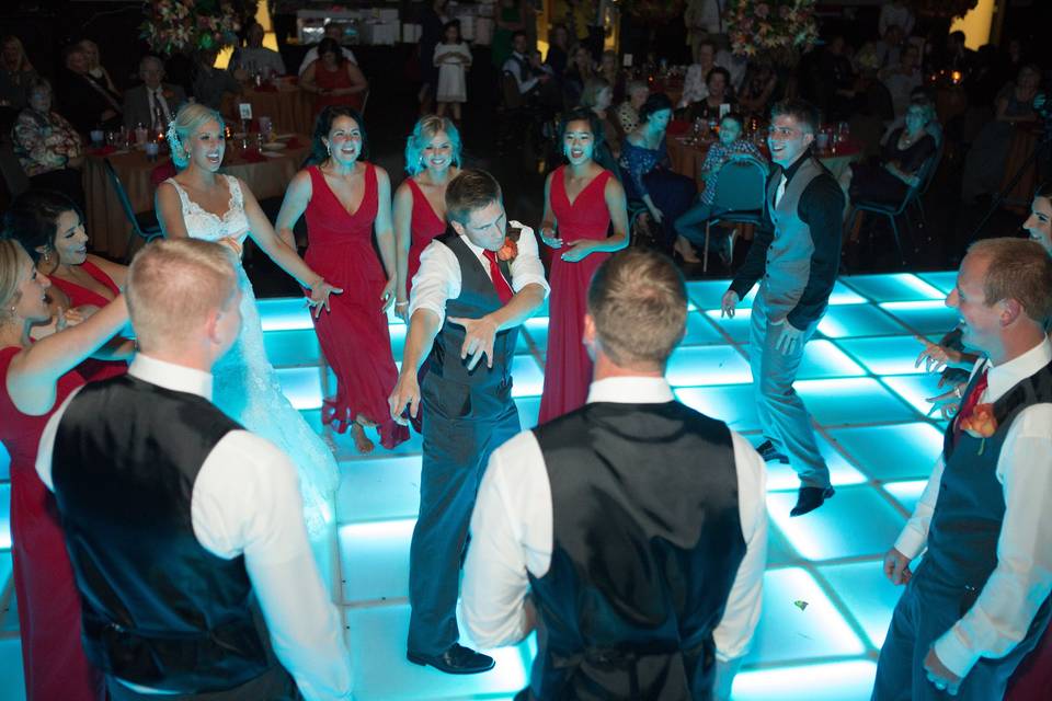 Lighted dance floor