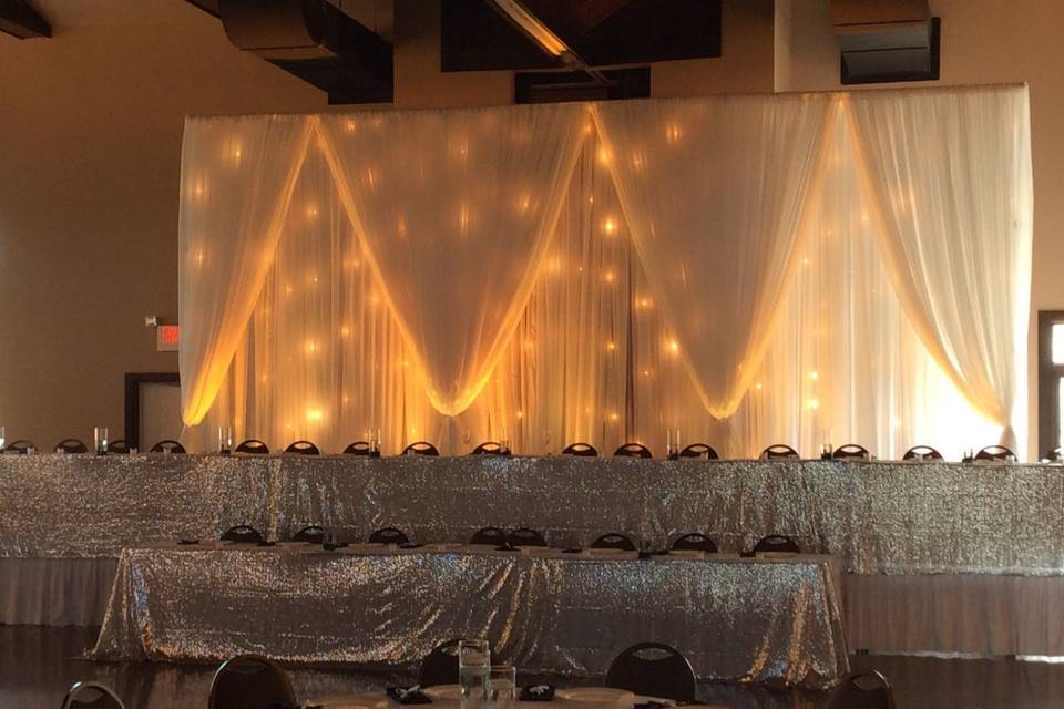 Head table lighting