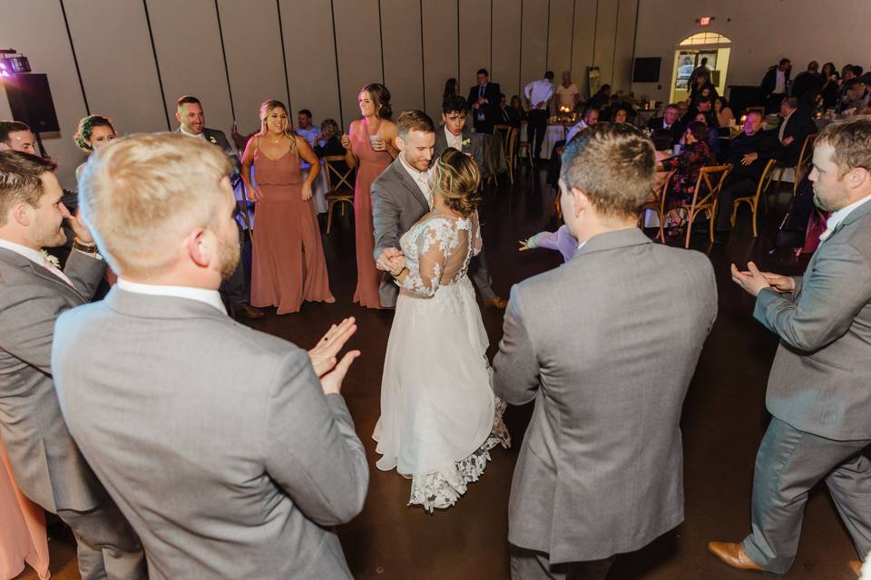 Dancing at reception