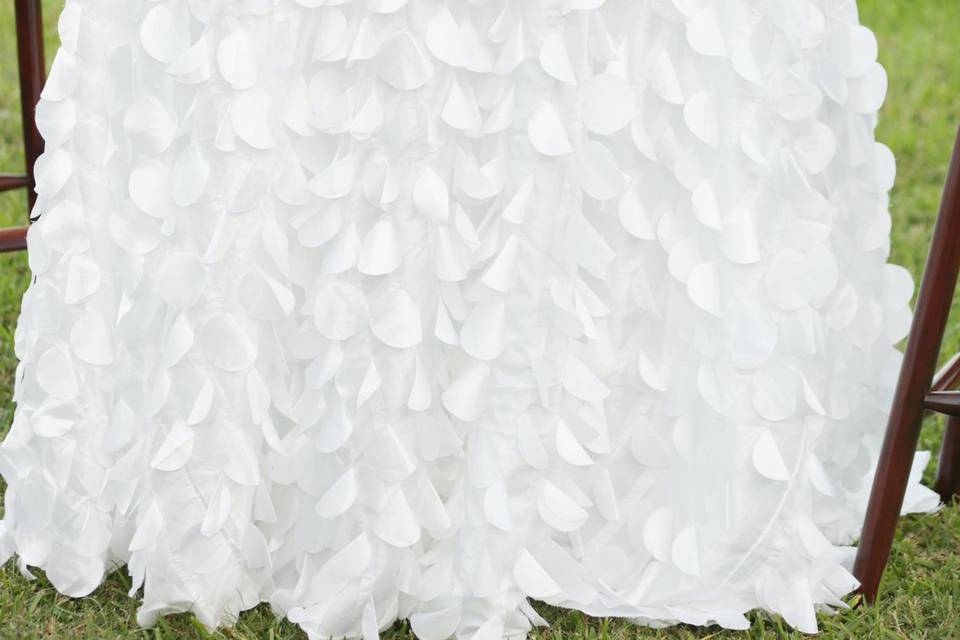 White Flamingo Petal Cloth