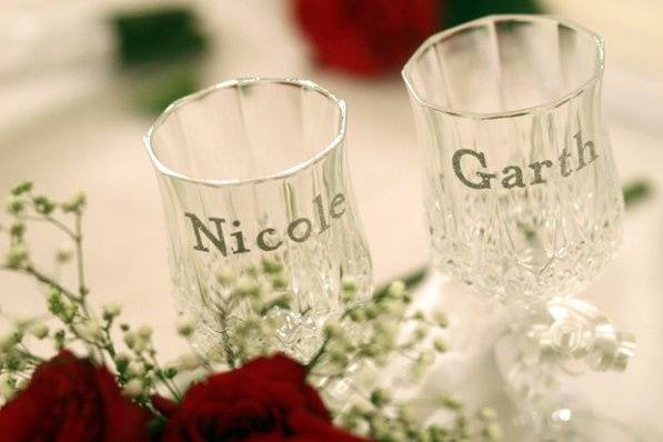 Personalized Toasting Glasses