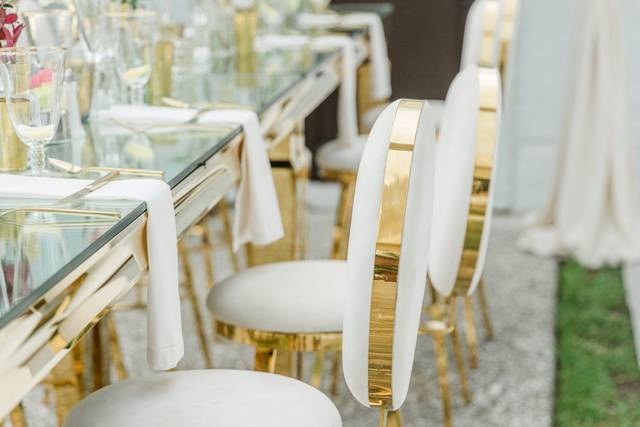 Gold accents
