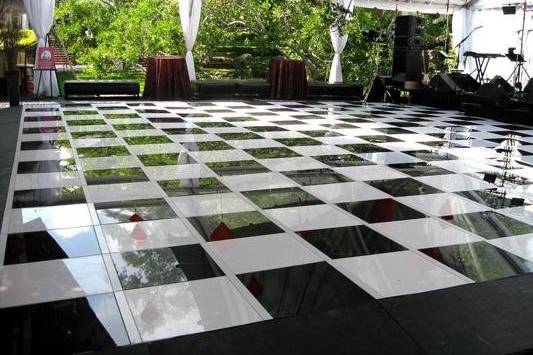 Checkered floor