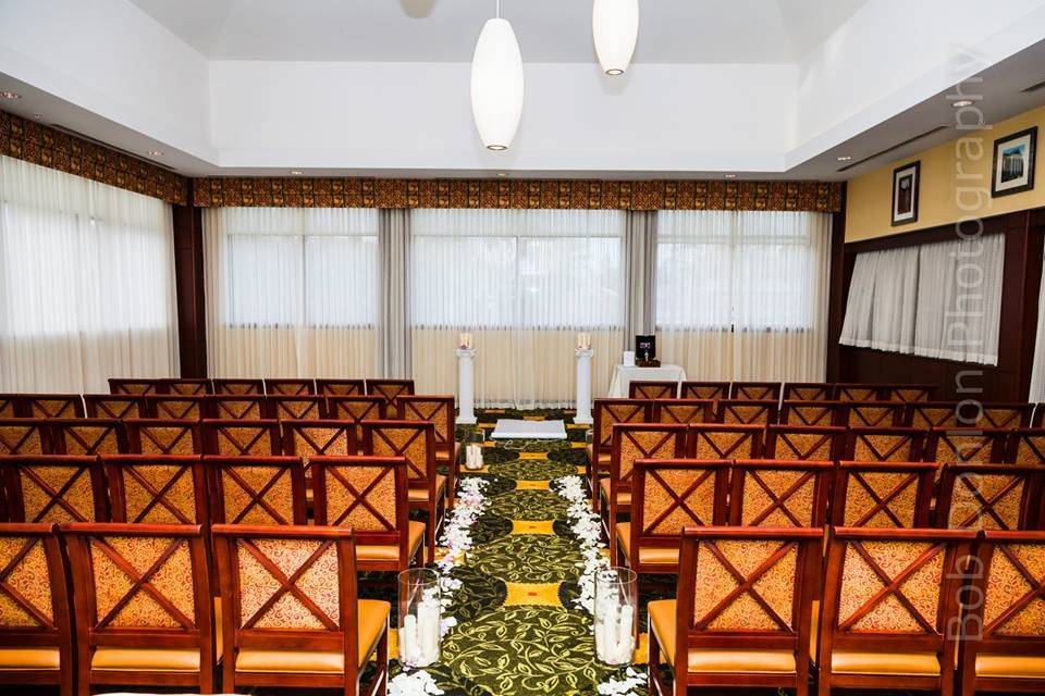 Intimate ceremony space