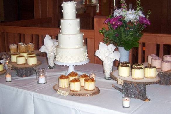 Wedding cake and treats