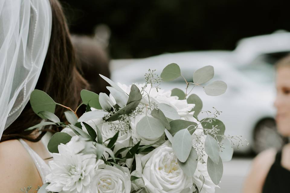 Flowers with Succulents