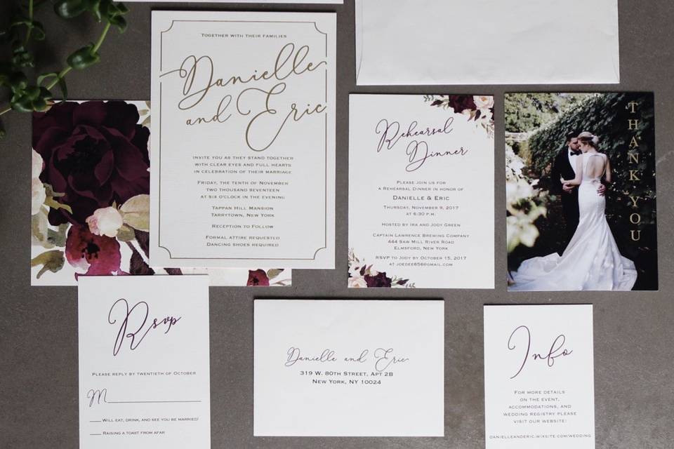 Beautiful Wedding Announcements