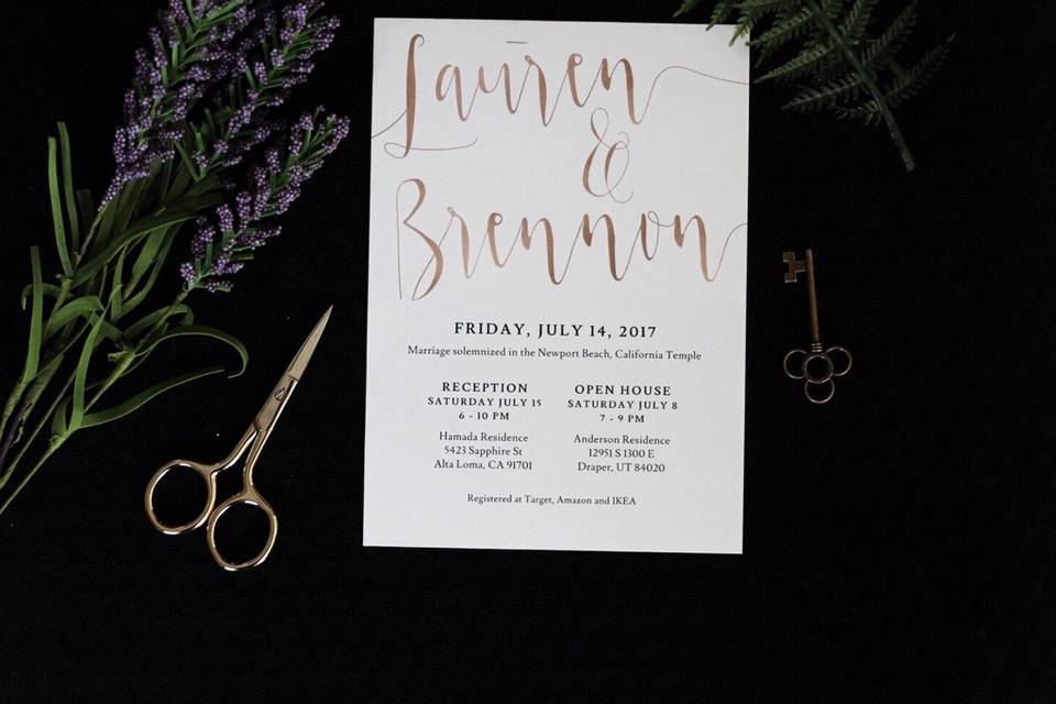 Beautiful Wedding Announcements