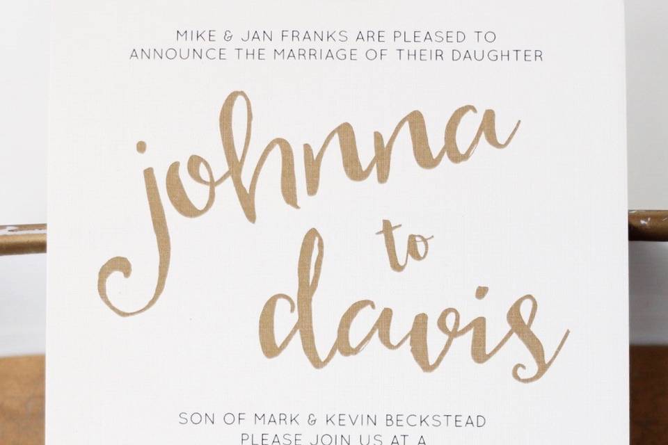 Beautiful Wedding Announcements