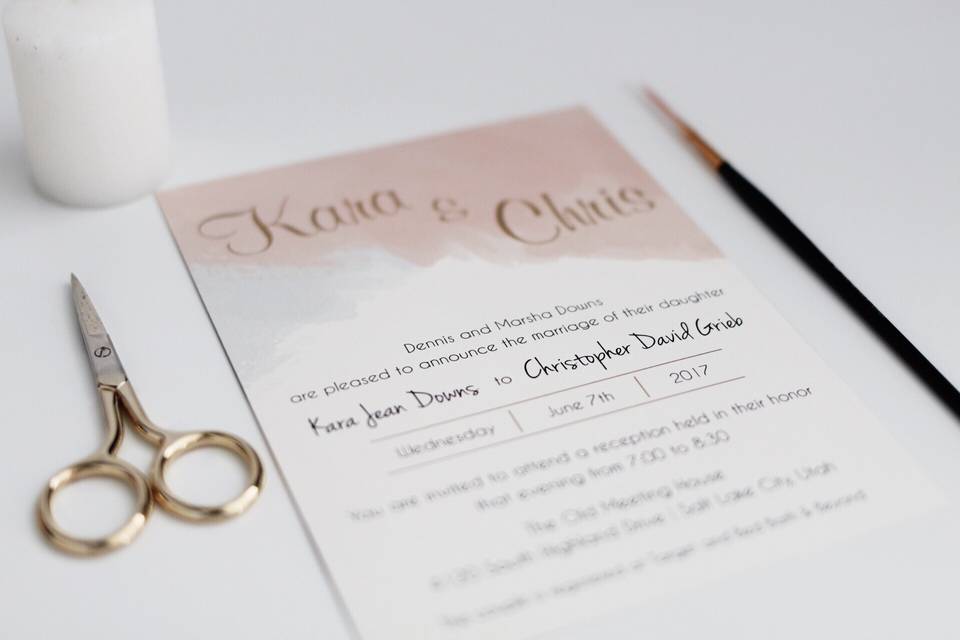 Beautiful Wedding Announcements