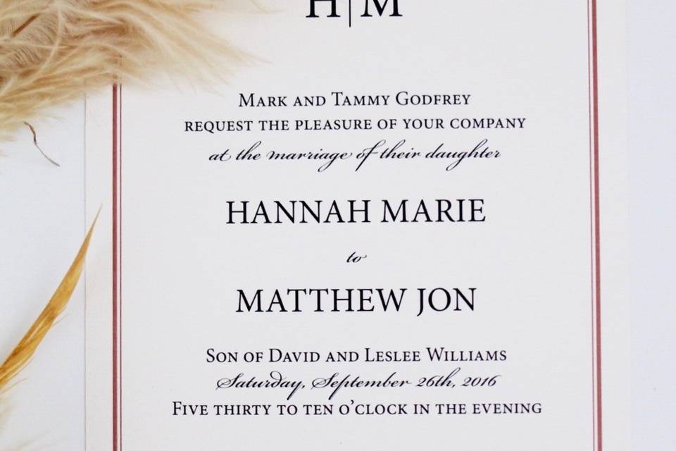 Beautiful Wedding Announcements