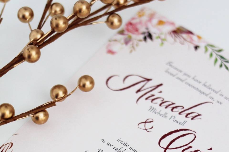 Beautiful Wedding Announcements