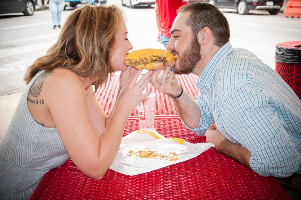 PA CHEESE STEAK DATE!
