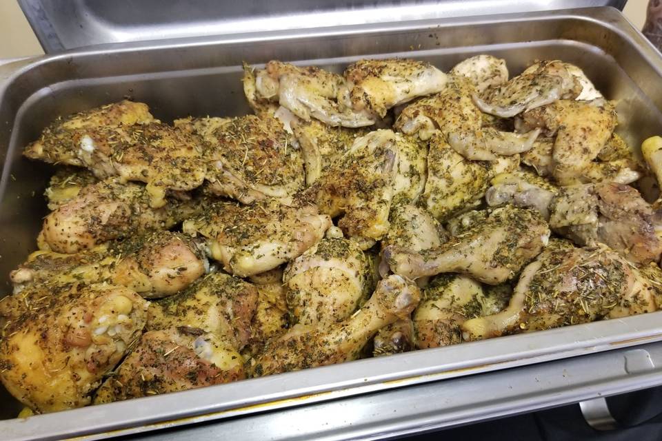 Chicken with seasoning