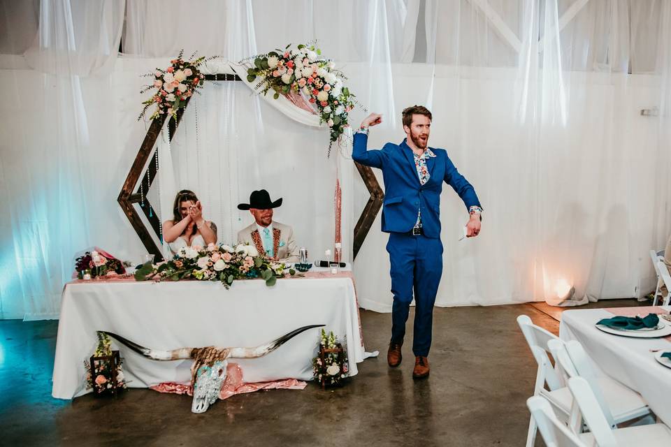 The 'Just Married' Fist Pump!