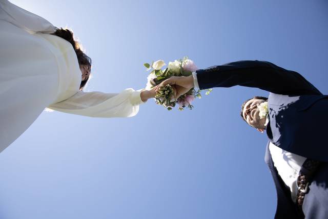 Just married in Tuscany