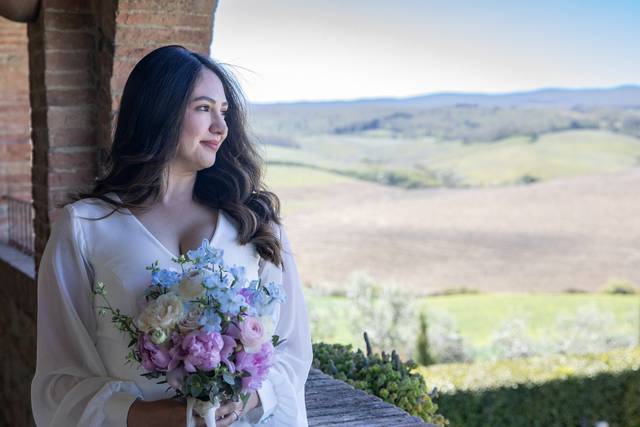 Just married in Tuscany