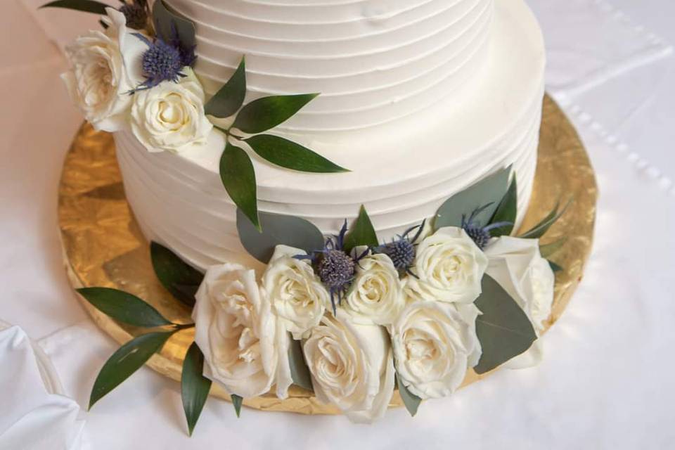 Buttercream wedding cake