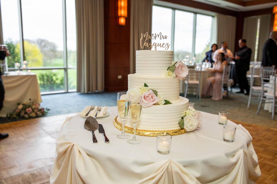 Buttercream wedding cake