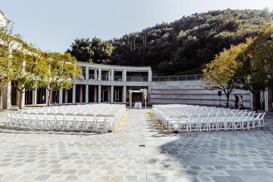 Ceremony Taper Courtyard