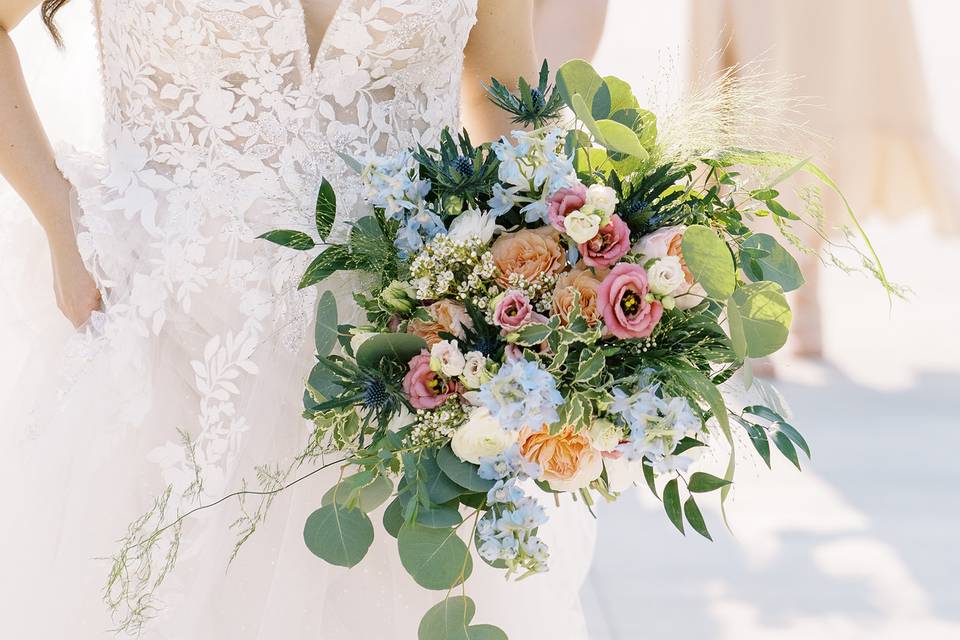 Rustic bouquet by Jessica Babic Photography