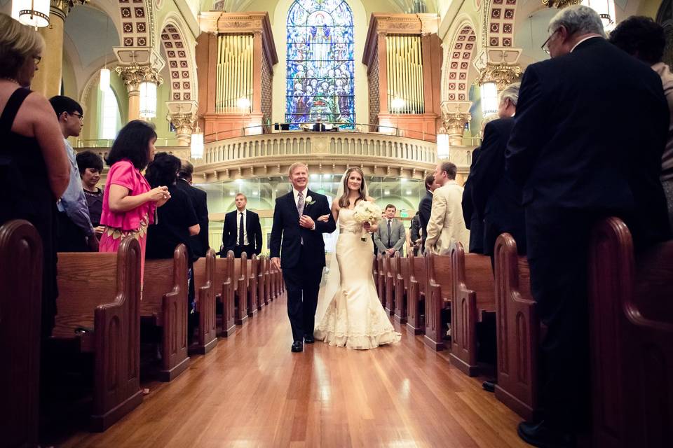 Walking down the aisle