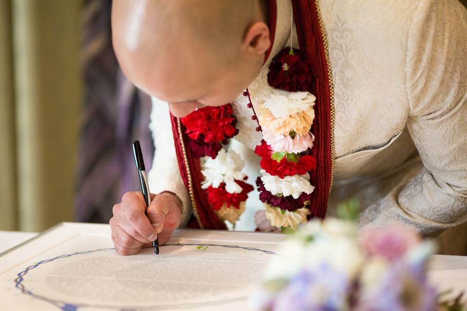 Ketubah signing