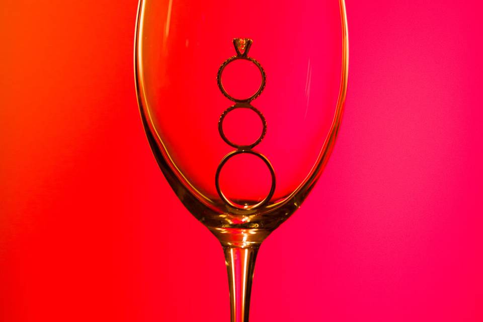 Rings in a wine glass